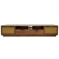 79" Modern Dark Brown TV Stand for TVs up to 85"