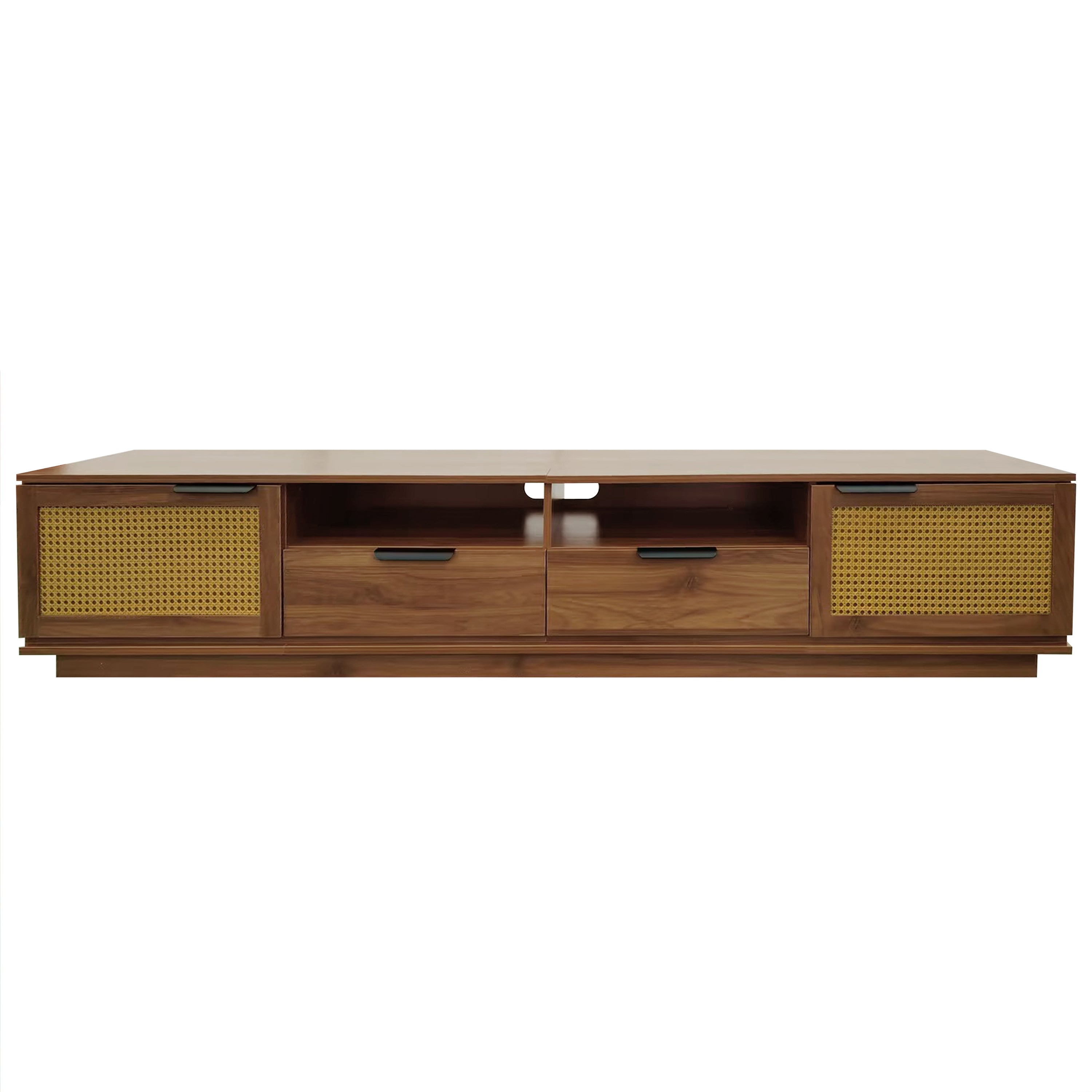 79" Modern Dark Brown TV Stand for TVs up to 85"