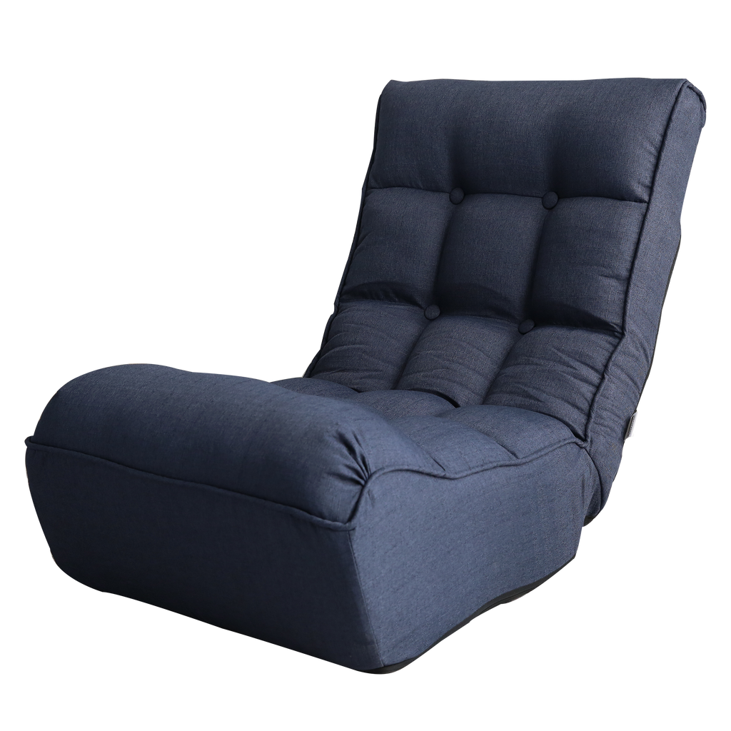 Navy Adjustable Foldable Floor Chair & Lazy Sofa