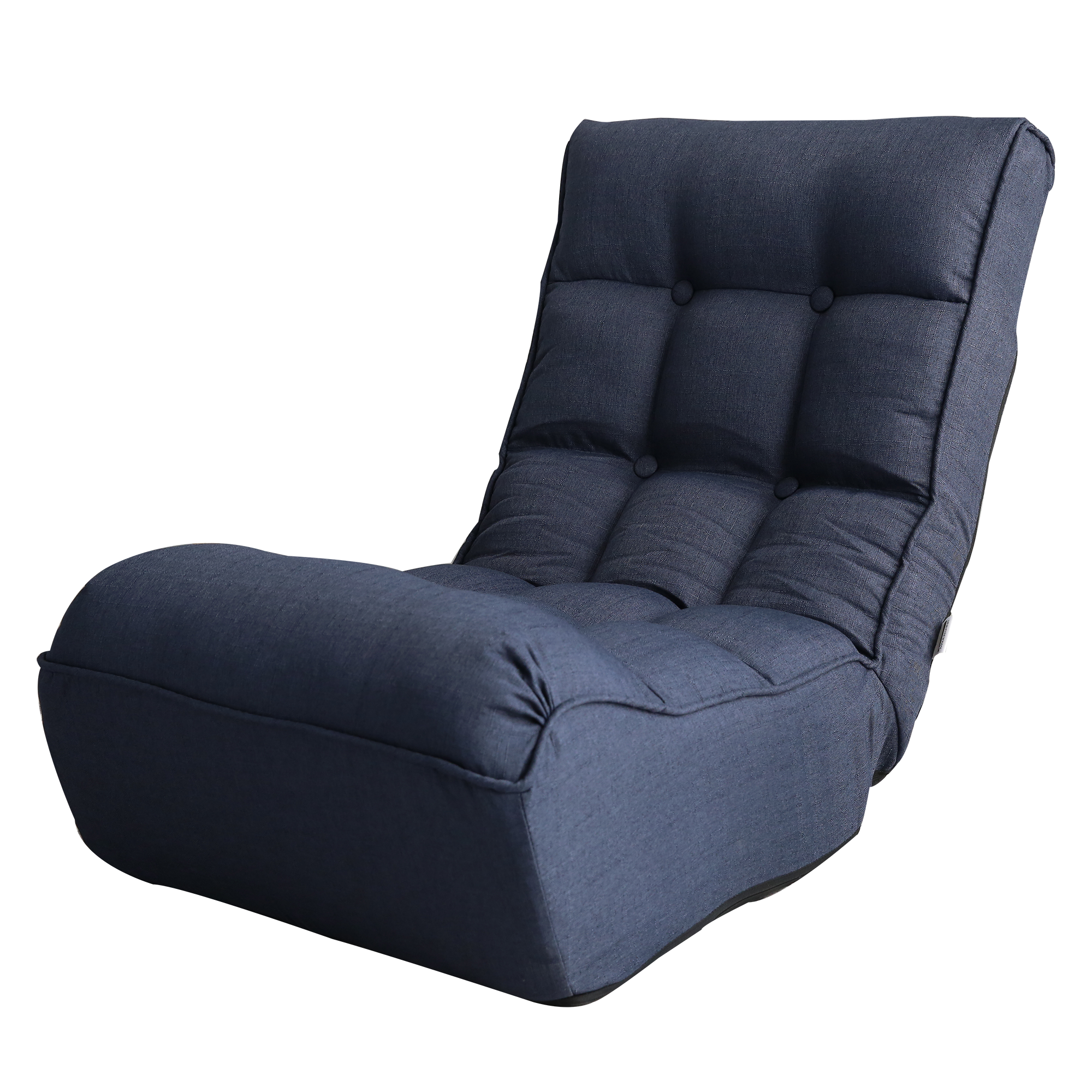 Navy Adjustable Foldable Floor Chair & Lazy Sofa