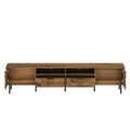 79" Mid-Century Modern Natural TV Stand for TVs up to 85"