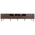 79" Mid-Century Modern TV Stand for TVs up to 85", Dark Brown Media Console