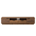 79" Modern Walnut TV Stand for TVs up to 85" with Deep Drawers