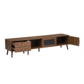 76" Modern Fluted Glass TV Stand for TVs up to 85"